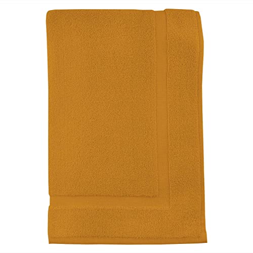 Soleil d'ocre Bain Lagoon Rug, Cotton, Mustard, 50 x 80 cm