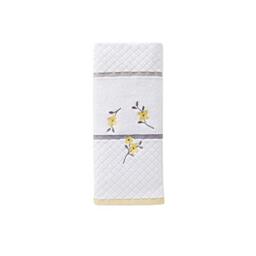 SKL Home Spring Garden Hand Towel, White