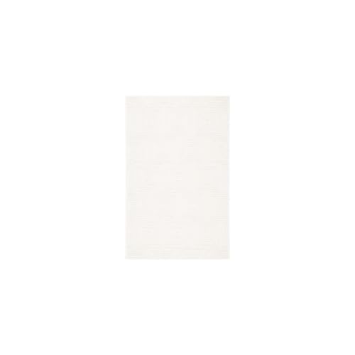 Safavieh Contemporary Rug for Living Room, Dining Room, Bedroom - Textural Collection, Short Pile, in Ivory, 107 X 168 cm