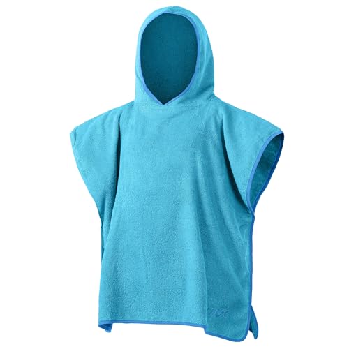 Urban Beach Hooded Beach Towel for Junior Kids Age 2-5, Cotton Pool Towel Poncho, One Size Blue, BGG1739