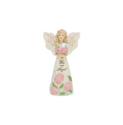 "Pavilion Gift Company - You are an Angel - 5"" Angel Figurine Floral Spring Home Decor Religious Survivor Hospital Stay Present"