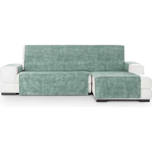 ECOMMERC3 Universal and Versatile Chaiselong Normal Right Sofa Cover - Aquamarine Chaiselong Protector Easy to Install for Back, Seat and Arms