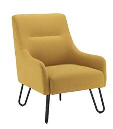 Office Hippo Garnet Reception Lounge Arm Chair, Mustard Yellow