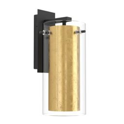 Eglo Wall Lamp Pinto Gold, 1-Light Wall Fixture, Material: Steel