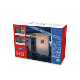 Konstsmide Christmas Lights/LED Light Curtain / 2 x 2 Metre/Outdoor or Indoor (IP44) / 320 Amber White Diodes/Transparent Cable
