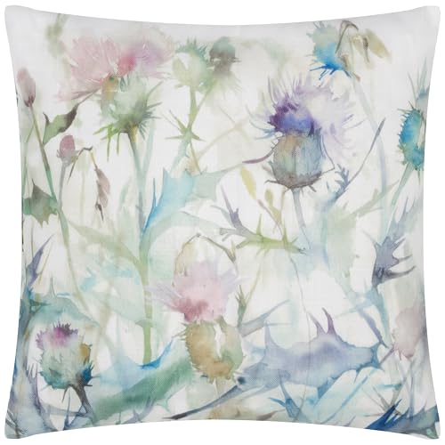 Voyage Maison Damson Bristle Outdoor Cushion Cover – Water Resistant UV Protected Classic Nature Inspired Highland Thistle Design Case (Multicolour - 43x43cm)
