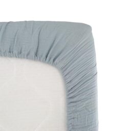 DOMIVA -Fitted Sheet 60 x 120 cm Vintage Blue