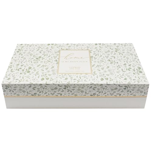 Lesser & Pavey Madelaine by Hearts Design Home is My Happy Place Gift Set of 3 Candles Cashmere & Silk for Gifts - Ideal Candles Gifts for Women & Men - Lovely Large Scented Candles for Relaxing Mood