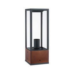 Paulmann 94675 LED Outdoor luminaire Light Object Timba IP44 400 mm Bollard Light lamp not Included Rectangular max. 60 watt Outdoor Wood E27