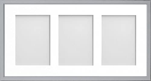 Frame Company Drayton Multi Aperture Photo Frame, Grey, 20x10 for 7x5 inch (x3)