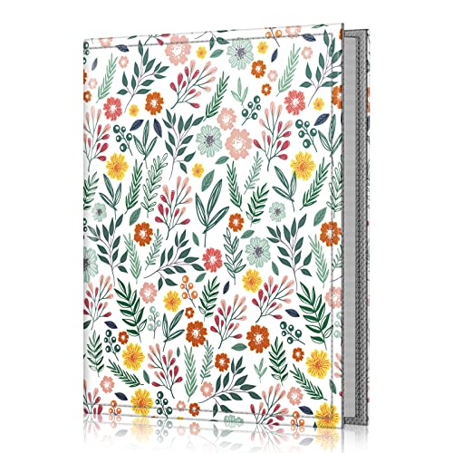 Fintie Mini Photo Album - 52 4x6 Photos, Vegan Leather Cover, Portable Wallet for Family, Wedding, Spring Bloom