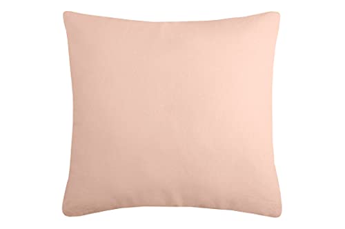LOVELY CASA Duo Cushion 40 x 40 cm, Cotton, Powder, 45 x 45 x 10 cm