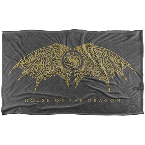 LOGOVISION House Of The Dragon Dragon Wings Silky Touch Super Soft Throw Blanket 91 x 147 Cm