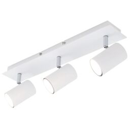 BRILONER Leuchten Ceiling Spotlight 3-Bulb GU10 Max. 40 Watt, White, Metal