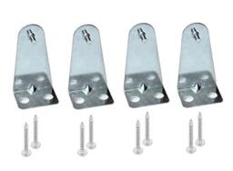 Hold Down Brackets 4pcs Metal Blind Brackets Bottom Rail Holder Replacements for Horizontal Blinds and Window Shades