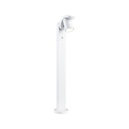 Paulmann 94833 LED Bollard Light Cuff Motion Sensor IP44 782mm 3000K 10W 700lm 230V 70° White Aluminium Outdoor luminaire