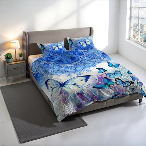 KIO634 KIO634 Digital Print Duvet Cover Set, 100% Cotton, Made in Italy, Double Bed Duvet Cover Set 250 x 200 cm+2 Pillowcases 50 x 80 cm