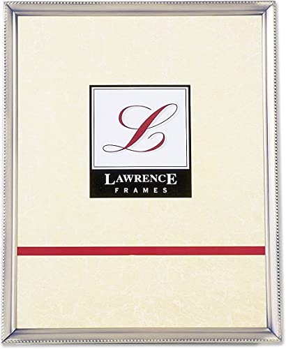 Lawrence 11580 8-Inch x 10-Inch Metal Pewter Picture Frame