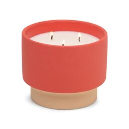 Paddywax Scented Candles Colour Block Collection Candle in Reusable Ceramic Jar, 453 Grams, Amber & Smoke
