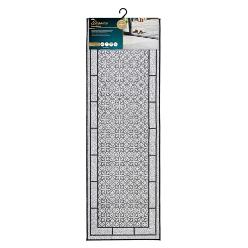 JVL Avanti Machine Washable Entrance Runner Doormat, 50x150cm - Grey