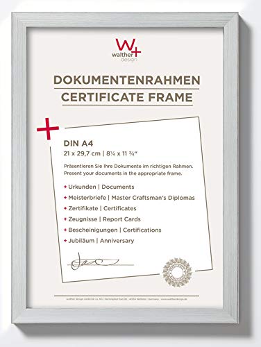 walther design Photo Frame Silver 30 x 40 cm Construction Design Frame JK040S