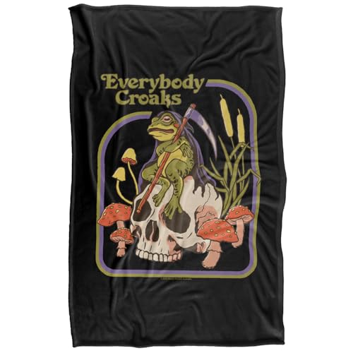 Steven Rhodes Everybody Croaks Silky Touch Super Soft Throw Blanket 91 X 147 Cm