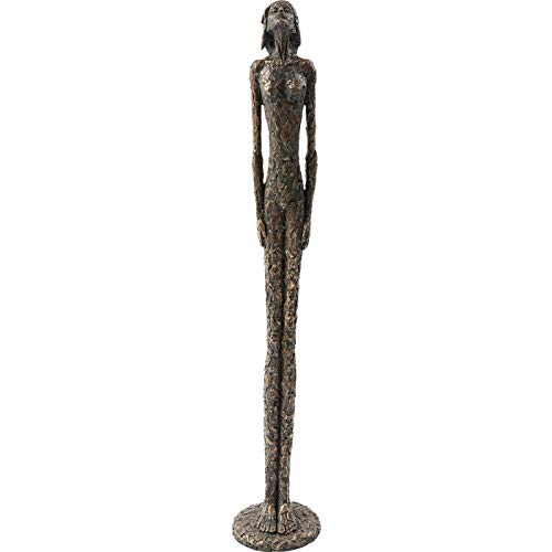 KARE Design Decorative Figure Art Lady, bronze/grey, 78x14x14 cm - Handmade decorative figure, bronze and grey finish, expressive statue, for living room or hallway