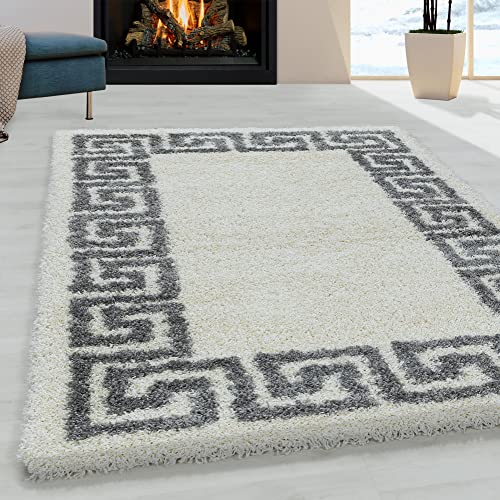 Giantore Shaggy Long Pile Rug Patterned High Pile Living Room