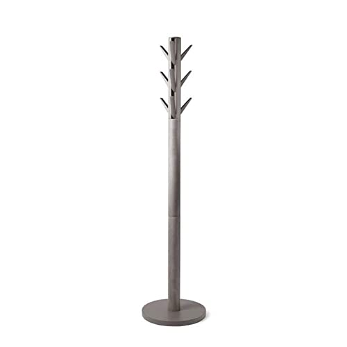 Umbra Flapper Coat Rack With 9 Flip-Down Hooks, Clothing Hanger, Umbrella Holder, and Hat Organizer, Great for Entryway, Black/Walnut