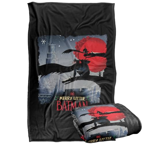 LOGOVISION Merry Little Batman Skyline Silky Touch Super Soft Throw Blanket 91 x 147 Cm