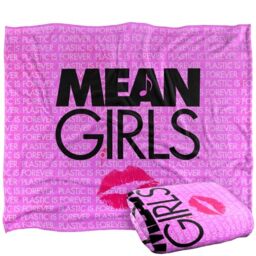 Mean Girls (2024) Musical Logo Plastic Forever Silky Touch Super Soft Throw Blanket 152 X 127 Cm
