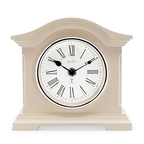 Acctim Chestfield Radio Controlled Mantel Clock Cream