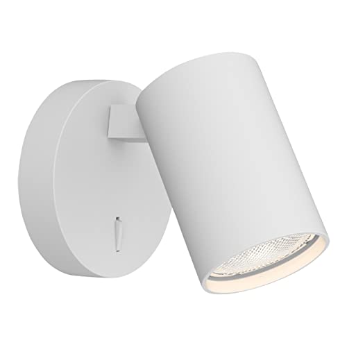 Astro Ascoli Single Switched Indoor Reading Light (Textured White), GU10 LED Lamp, Designed in Britain - 1286010 - 3 Years Guarantee