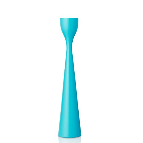 mover Rolf S Candlestick, Wood, Blue, 28 cm