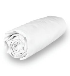 Soleil d'ocre, Polycotton Fitted Sheet 140 x 200 cm Percale White