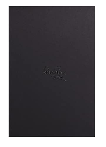 RHODIA TOUCH 116188C - Mixed Media Pad - A4+ portrait - Paint'On extra-white 250 gsm multi-technique paper - 20 detachable microperforated sheets - Black Cover