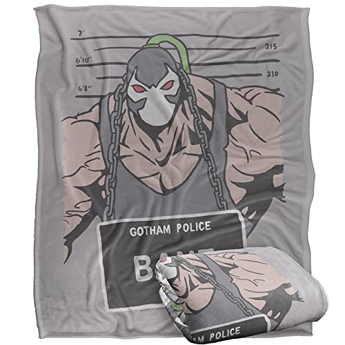 BATMAN Blanket, 152 x 127 cm The Bane Mugshot Silky Touch Super Soft Throw Blanket