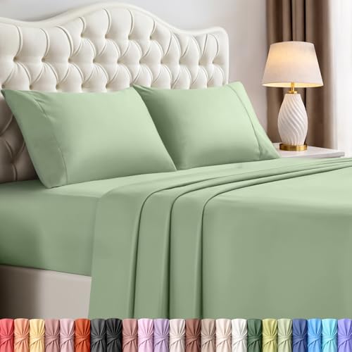 Utopia Bedding Full Bed Sheets Set - 4 Piece Bedding - Brushed Microfiber - Shrinkage and Fade Resistant - Easy Care (Full, Sage)