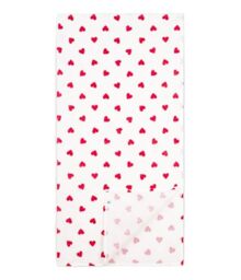 Petit Bateau Cotton Baby Swaddle with Heart Print Red
