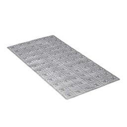 TATAY Bath Mat, Non-slip, PVC with Suction Cups, Resistant to Mold and Microbes, Anti-Bacterial, Barcelona Design, Grey. Measures 72 x 36 cm