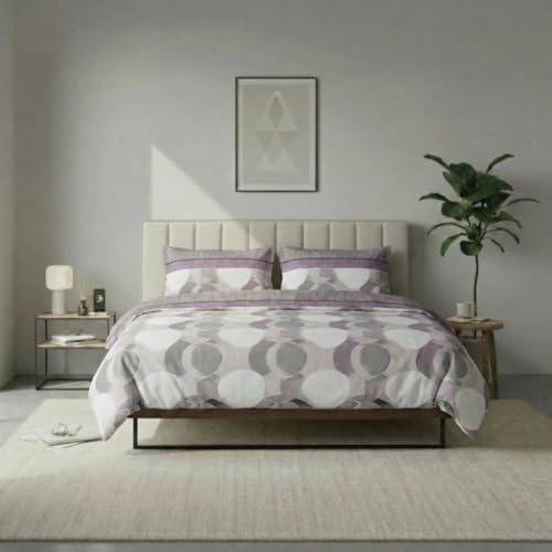 Jenny Sesàl Eira Cotton Sheet Set – Sheet Set + Pillowcases (Powder, Queen Size)
