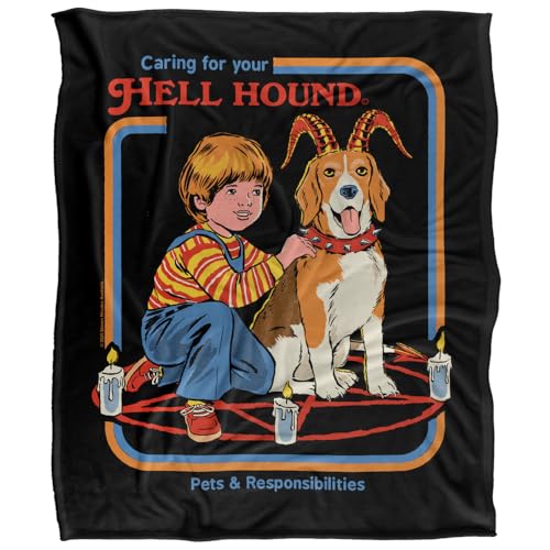 Steven Rhodes Hell Hound Silky Touch Super Soft Throw Blanket 152 X 127 Cm