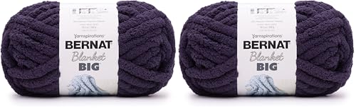 BERNAT Blanket 'Big', Purple Moonlight, 300g (Pack of 2)