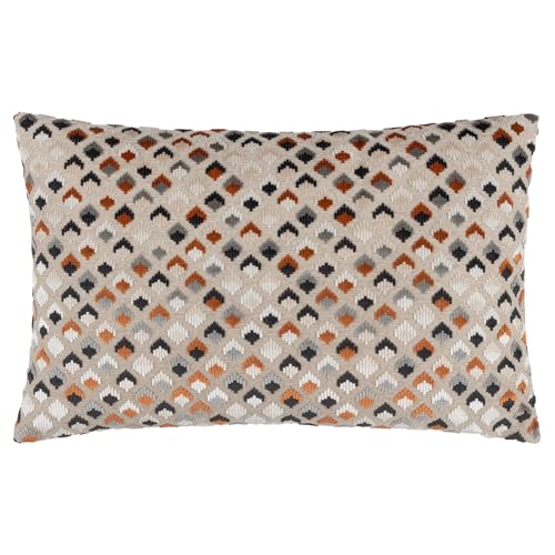 Paoletti Lexington Velvet Jacquard Cushion Cover, 40 x 60 cm