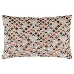 Paoletti Lexington Velvet Jacquard Cushion Cover, 40 x 60 cm