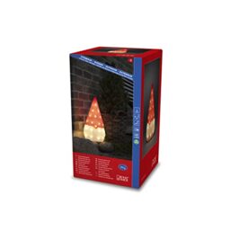 Konstsmide Christmas Outdoor Figures Decoration/Outside Lights LED Acrylic Gonk/Outdoor Lighting (IP44) / 40 Warm White LEDs/Transparent Cable