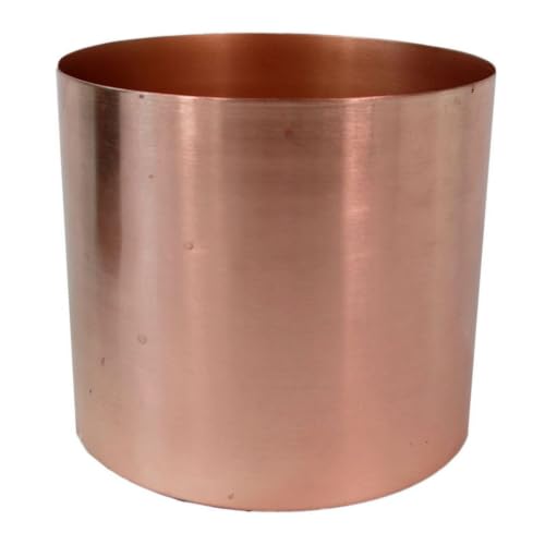 Leaf Modern Metal Planter, Indoor, Copper