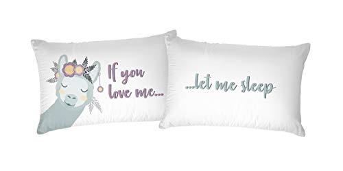 Italian Bed Linen Printed Pair of Pillow Cases Digital Printing, PRINTED-21, 52 x 82 cm