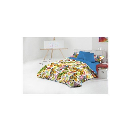 Gale Hayman Style Javier Larraín Zar Polycotton Duvet Cover, 100/110, Blue and Yellow