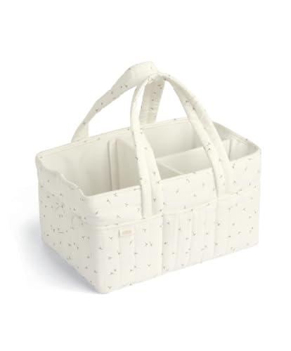 Mamas & Papas Nappy Caddy, Nursery Organizer for Changing Station and Travel, Storage Solution, Baby Shower Idea, Seedling, 37 x 20 x 7cm